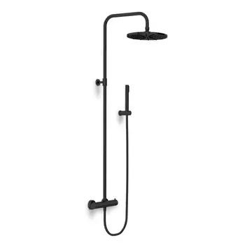 Душевая стойка Paini Cox 78PQ689TH с термостатом черная