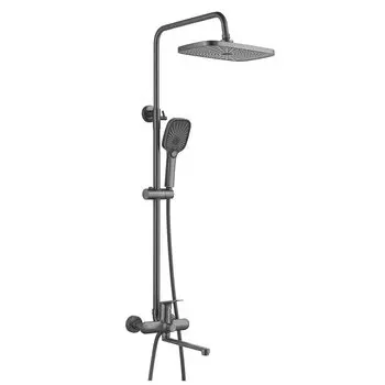 Душевая стойка Raffine F3685T оружейная сталь