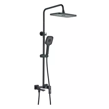 Душевая стойка Raffine F3696H черная матовая