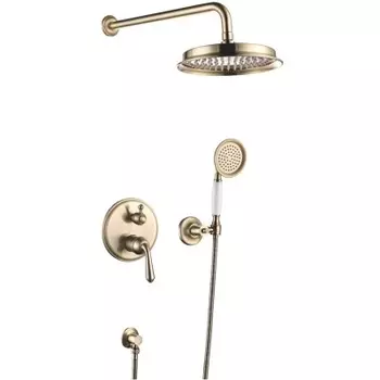 Душевая стойка Rose R0235Q бронза встраиваемая