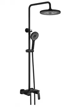 Душевая стойка Rose R1136H черная