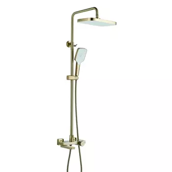 Душевая стойка Rose R1896G золотой сатин