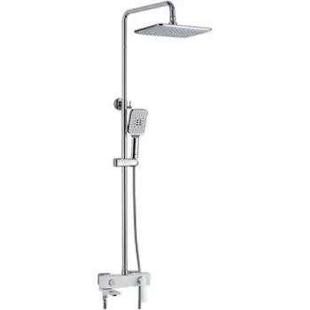 Душевая стойка Rose R2736F белая/хром