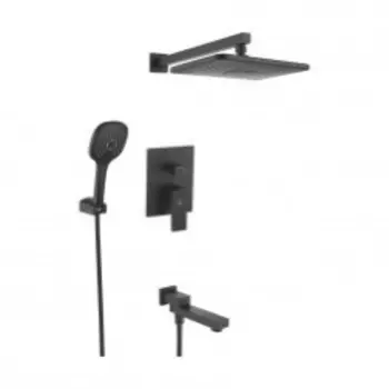 Душевая стойка Rose R2835H черный встраиваемая