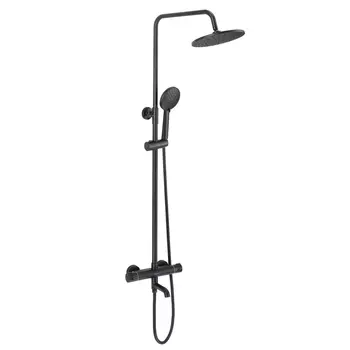 Душевая стойка с термостатом Savol S-GR68C5-H, черная