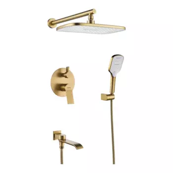 Душевая стойка Shevanik S4135G золотой сатин