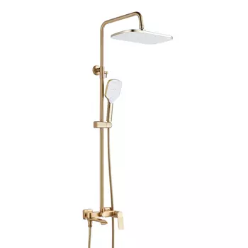 Душевая стойка Shevanik S4136G золотой сатин