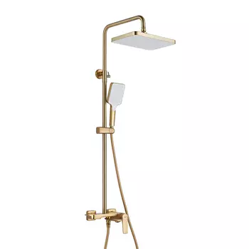 Душевая стойка Shevanik S4226G золотой сатин