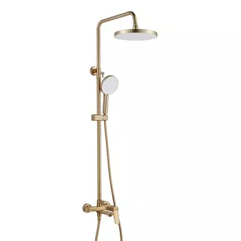 Душевая стойка Shevanik S4336G золотой сатин