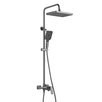 Душевая стойка Shevanik S4436T оружейная сталь