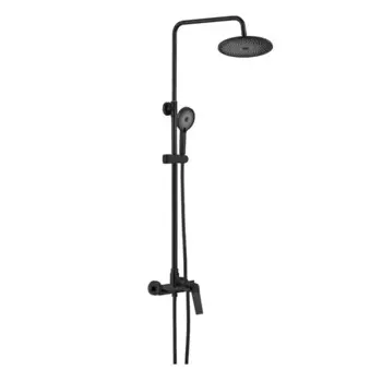 Душевая стойка Shevanik S8436H черная матовая