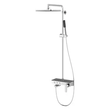 Душевая стойка Teska NIAGARA NG3501S хром, черное стекло