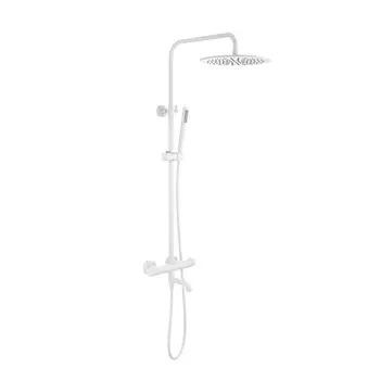 Душевая стойка Timo Saona SX-2380/16 с термостатом, белый матовый