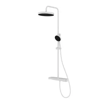 Душевая стойка Vincea Inspire VSFS-3I12TW термостатическая, белая матовая