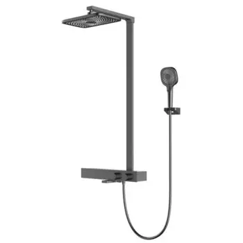 Душевая стойка Vincea Inspire VSFS-3I13TGM термостатическая, вороненая сталь