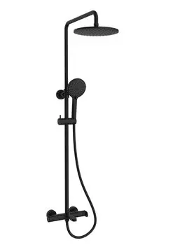 Душевая стойка Vincea Rondo VSFS-1R1MB с изливом, черная