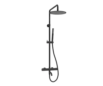 Душевая стойка WasserKRAFT A288.258.217.BM Thermo черная матовая