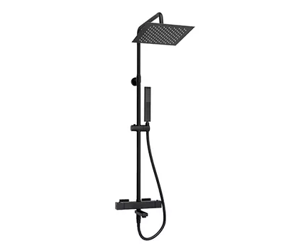 Душевая стойка WasserKRAFT A299.255.218.BM Thermo черная матовая