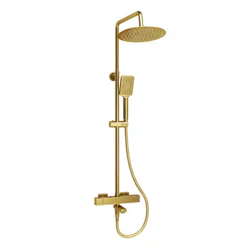 Душевая стойка WasserKRAFT Aisch A199.259.201.BG Thermo золото матовое