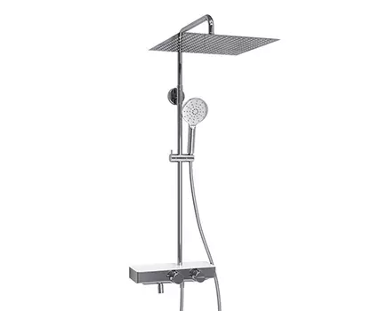 Душевая стойка WasserKRAFT Aller A113.119.127.CH Thermo белая/хром