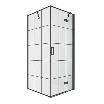 Душевое ограждение NEW TRENDY New Renoma Black D-0274A/D-0164B