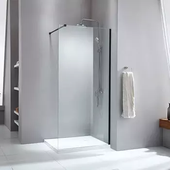 Душевое ограждение Parly T100B 100х190 (профиль черный)