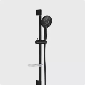 Душевой гарнитур AQUAme AQM8101MB черный матовый