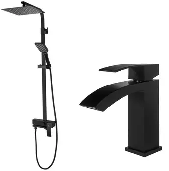 Душевой комплект Grocenberg GB7007-1BL+GB2007BL