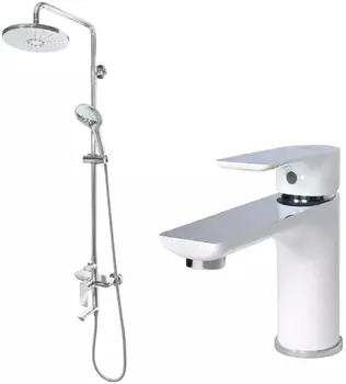 Душевой комплект Grocenberg GB7009WC+GB2009WC