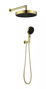 Душевой гарнитур с верхним душем Boheme Cell 427-G золото