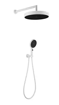 Душевой гарнитур с верхним душем Boheme Cell 427-MW белый
