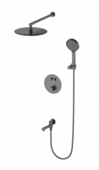 Душевой гарнитур Wonzon & Woghand WW-88929010-BGM темный графит