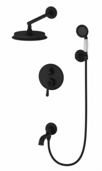 Душевой гарнитур Wonzon & Woghand WW-88939008-MB черный