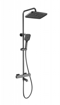 Душевой гарнитур Wonzon & Woghand WW-B3016-T1-BGG темный графит