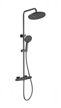 Душевой гарнитур Wonzon & Woghand WW-B3045-A-BGG темный графит