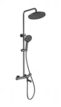 Душевой гарнитур Wonzon & Woghand WW-B3057-A-BGG темный графит