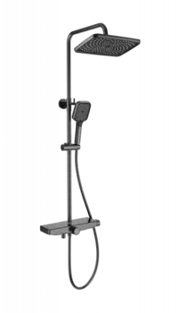 Душевой гарнитур Wonzon & Woghand WW-B3098-A-BGG темный графит