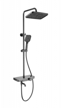 Душевой гарнитур Wonzon & Woghand WW-B3099-A-BGG темный графит