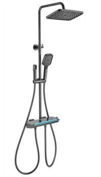 Душевой гарнитур Wonzon & Woghand WW-B4174-BGG темный графит