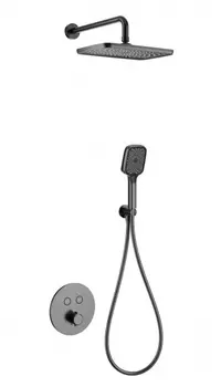 Душевой гарнитур Wonzon & Woghand WW-D2017-A-BGG темный графит