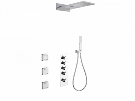 Душевой гарнитур Wonzon & Woghand WW-D4100-A-CR хром