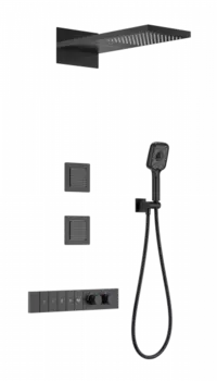 Душевой гарнитур Wonzon & Woghand WW-D4538-A-MB черный