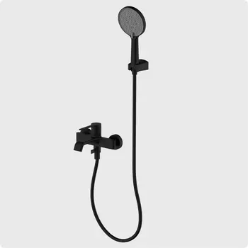 Душевой комплект AQUAme Asti AQM6412MB черный матовый