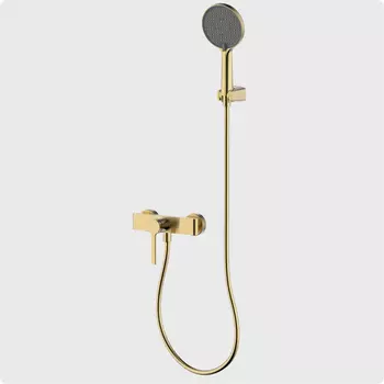 Душевой комплект AQUAme Asti AQM6413BG золото шлифованное