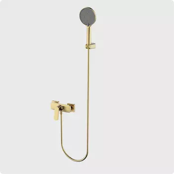 Душевой комплект AQUAme Imola AQM6713BG золото шлифованное