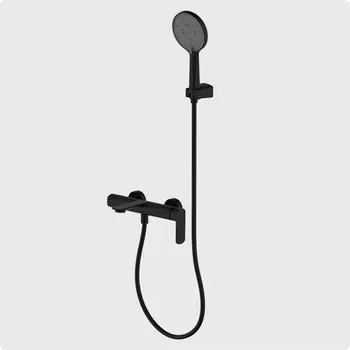 Душевой комплект AQUAme Monza AQM6312MB черный матовый