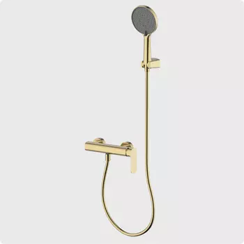 Душевой комплект AQUAme Monza AQM6313BG золото шлифованное