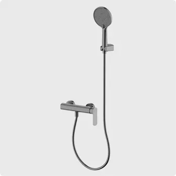 Душевой комплект AQUAme Monza AQM6313GM серый матовый