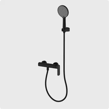 Душевой комплект AQUAme Monza AQM6313MB черный матовый