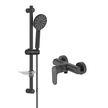 Душевой комплект Aquatek Оберон AQ1232MB черный матовый